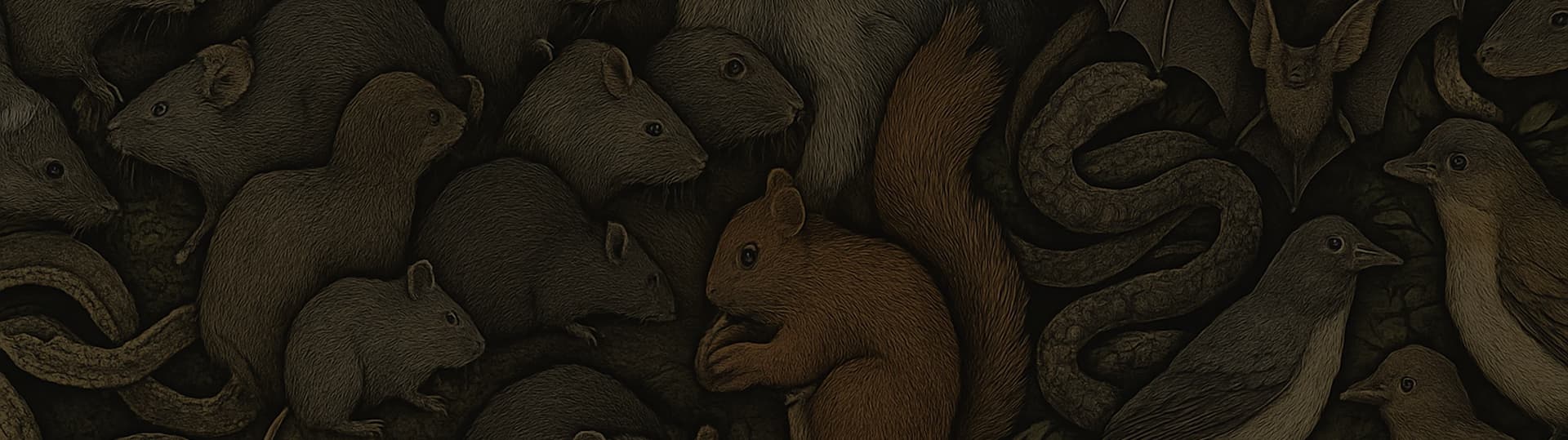 Animals collage background